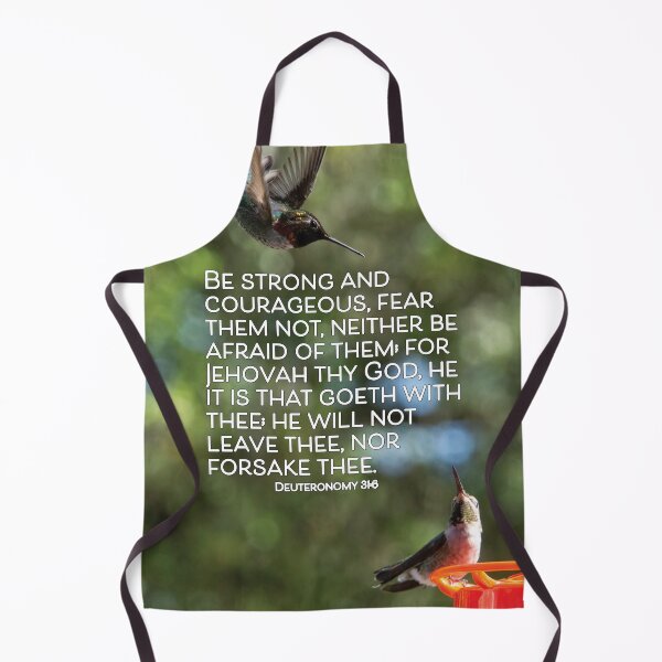 Item preview, Be Strong And Courageous Fear Them Not Deuteronomy 31:6 - Inspirational Bible Verse designed and sold by InsprtnlArtbyDP.