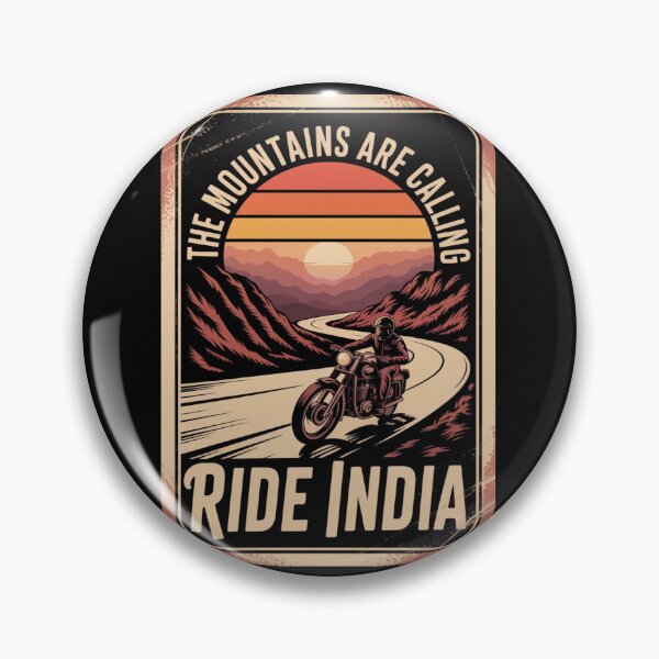 Item preview, The Mountains Are Calling Ride India Motorcycle Shirt | Vintage Himalayan Road Trip Biker  designed and sold by Globalcitytees.