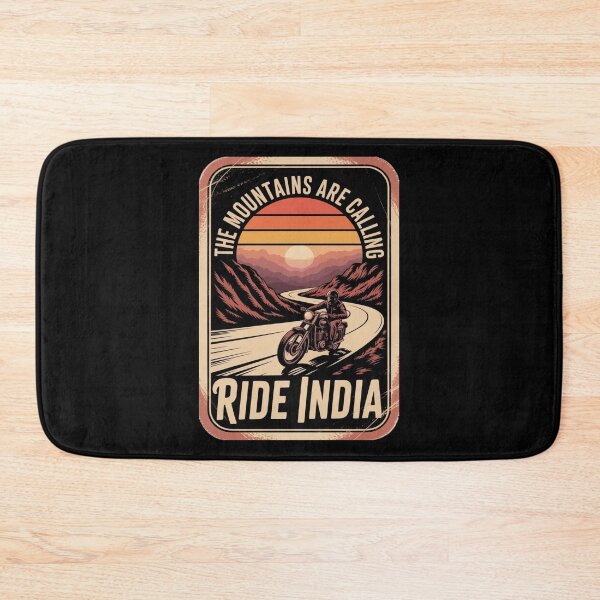 Item preview, The Mountains Are Calling Ride India Motorcycle Shirt | Vintage Himalayan Road Trip Biker  designed and sold by Globalcitytees.