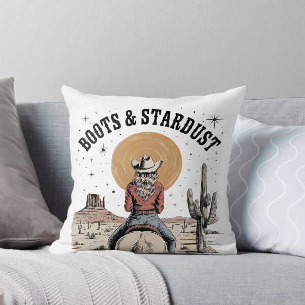 Item preview, Boots & Stardust Western Cowgirl Desert Graphic T-Shirt designed and sold by Cool-cat-art.