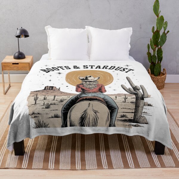 Item preview, Boots & Stardust Western Cowgirl Desert Graphic T-Shirt designed and sold by Cool-cat-art.