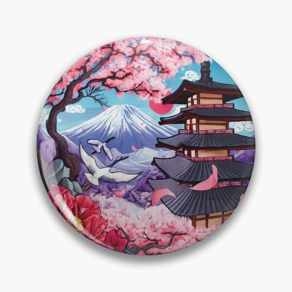 Item preview,  Pagoda temple next to Mount Fuji designed and sold by JarquinDD.