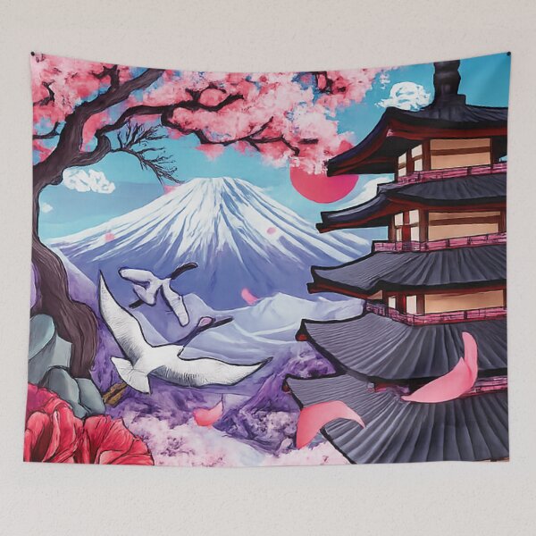 Item preview,  Pagoda temple next to Mount Fuji designed and sold by JarquinDD.