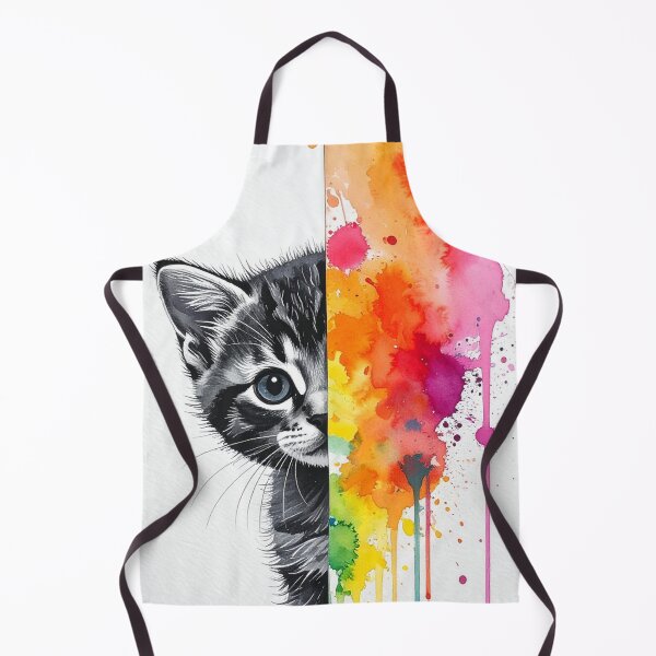 Item preview, Colorful Watercolor Splash Cute Kitten Artwork designed and sold by Kavin786.
