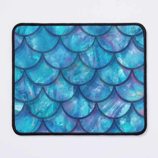 Item preview, Cute Blue Mermaid Print designed and sold by SeaStarMermaids.