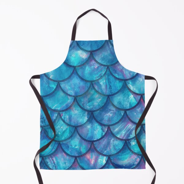 Item preview, Cute Blue Mermaid Print designed and sold by SeaStarMermaids.