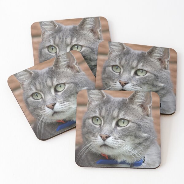 Item preview, Green Eyed Silver Tabby Cat Portrait designed and sold by 27Tammy27.