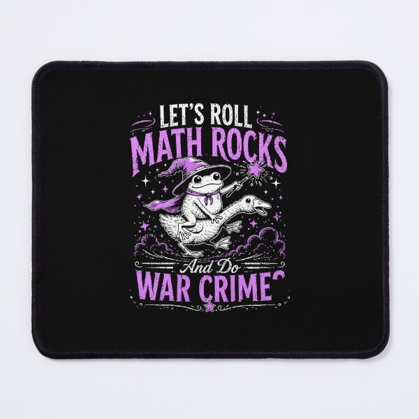 Item preview, Let’s Roll Math Rocks And Do War Crime Funny Dark Humor Frog designed and sold by MiALopezArt.