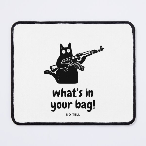 Item preview, What’s In Your Bag Black Cat designed and sold by Bluebird Crafted Tee.