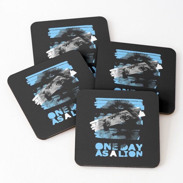 Item preview, One Day As A Lion Zack De La Rocha Blue Halftone Art designed and sold by qijuredazima.