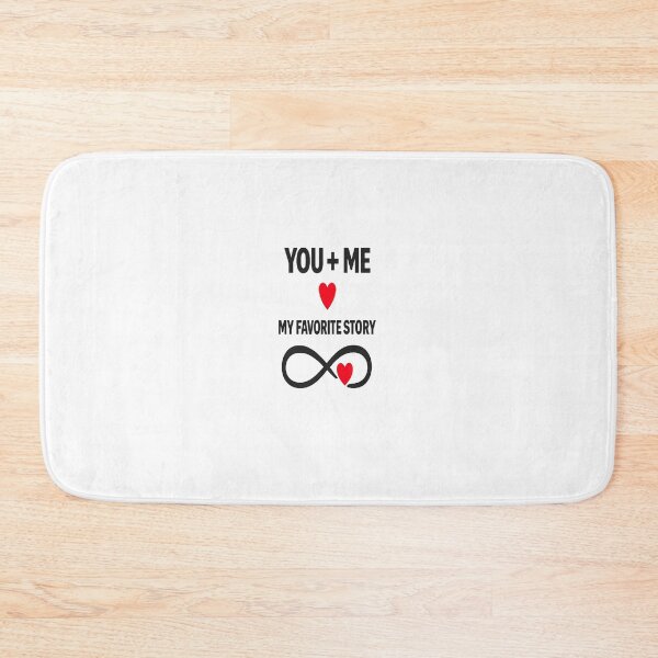 Item preview, You + Me My Favorite Story Infinity Heart Minimalist Romantic Design designed and sold by Lovestickerco.