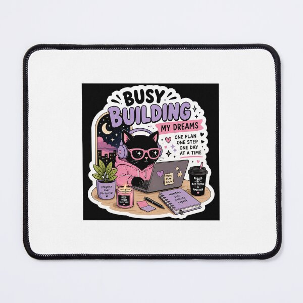 Item preview, Busy Building My Dreams Sticker designed and sold by VibeVerse Studio_CTY.