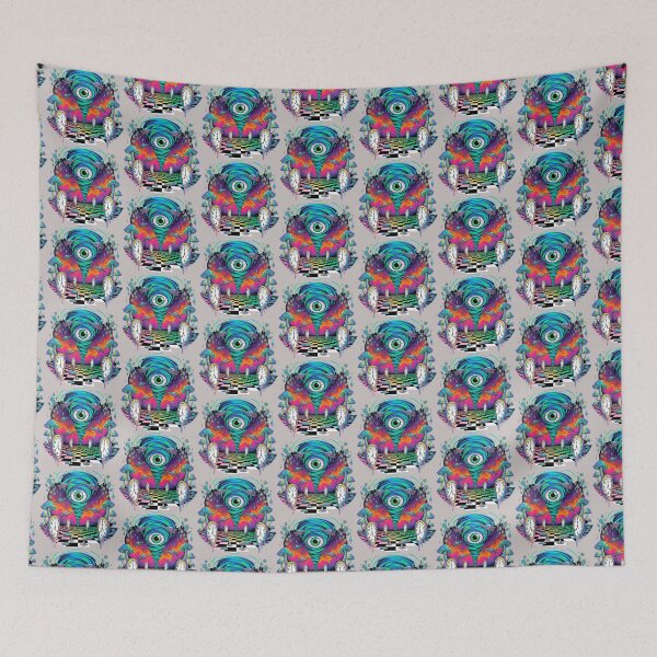 Item preview, Psychedelic Eye Tornado Surreal Art with Melting Clocks designed and sold by SholoStudio.