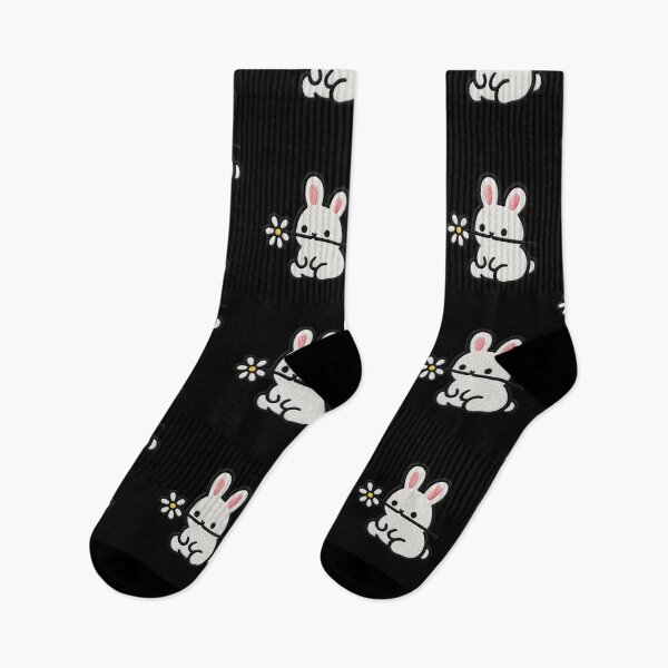 Item preview, Cute Bunny Holding a Flower Embroidery Patch designed and sold by ColorSplash123.