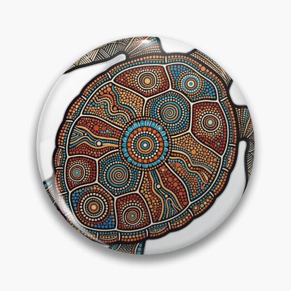 Item preview, Aboriginal Art Sea Turtle Journey Sticker designed and sold by ryanguas.