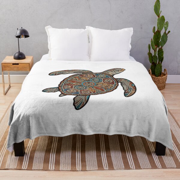 Item preview, Aboriginal Art Sea Turtle Journey Sticker designed and sold by ryanguas.