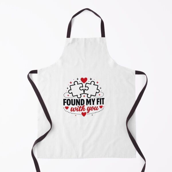 Item preview, Found My Fit With You – Romantic Puzzle Piece Couple Design designed and sold by Lovestickerco.