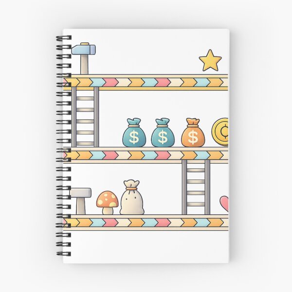 Item preview, Retro Game Art – Cute Platform Levels with Coins designed and sold by SoftSproutstu.