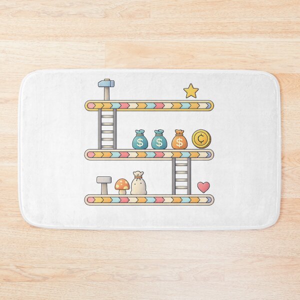 Item preview, Retro Game Art – Cute Platform Levels with Coins designed and sold by SoftSproutstu.