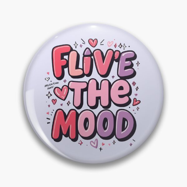Item preview, Flive The Mood Cute Pastel Bubble Letters Y2K Kawaii Aesthetic designed and sold by ConfuseLab Alt.