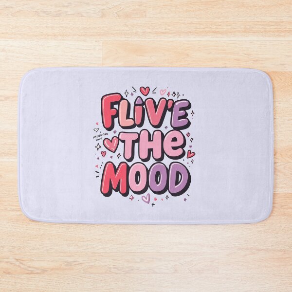 Item preview, Flive The Mood Cute Pastel Bubble Letters Y2K Kawaii Aesthetic designed and sold by ConfuseLab Alt.