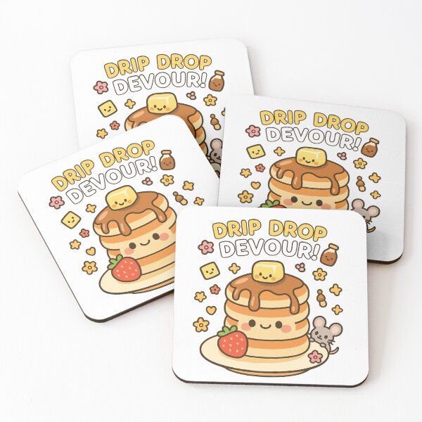 Item preview, Drip Drop Devour Cute Pancake Stack Kawaii designed and sold by Itjung-Room.
