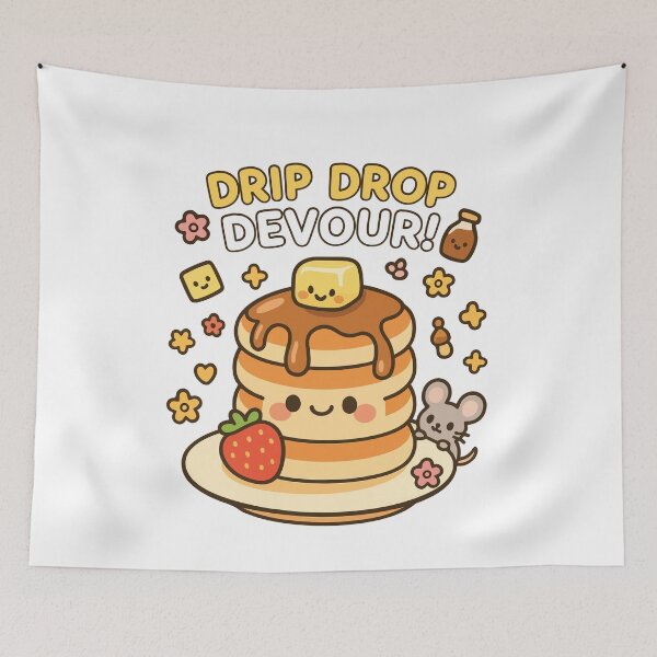 Item preview, Drip Drop Devour Cute Pancake Stack Kawaii designed and sold by Itjung-Room.