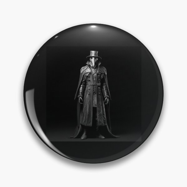 Item preview, Plague Doctor Dark Gothic Black and White Art designed and sold by inkoutninja.