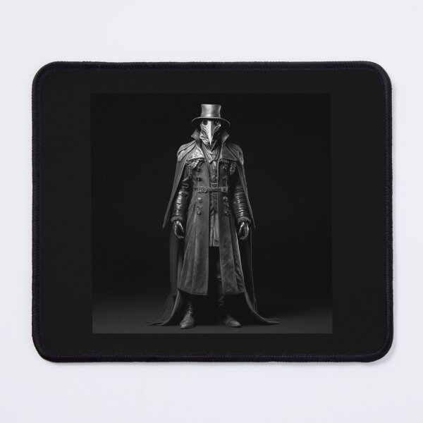 Item preview, Plague Doctor Dark Gothic Black and White Art designed and sold by inkoutninja.