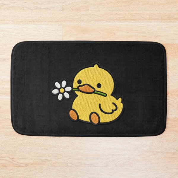 Item preview, Cute Duck Holding a Flower Embroidery Patch designed and sold by ColorSplash123.