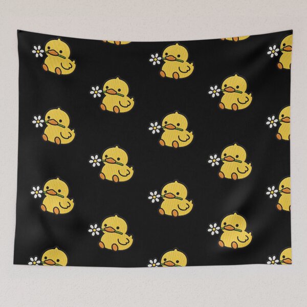 Item preview, Cute Duck Holding a Flower Embroidery Patch designed and sold by ColorSplash123.