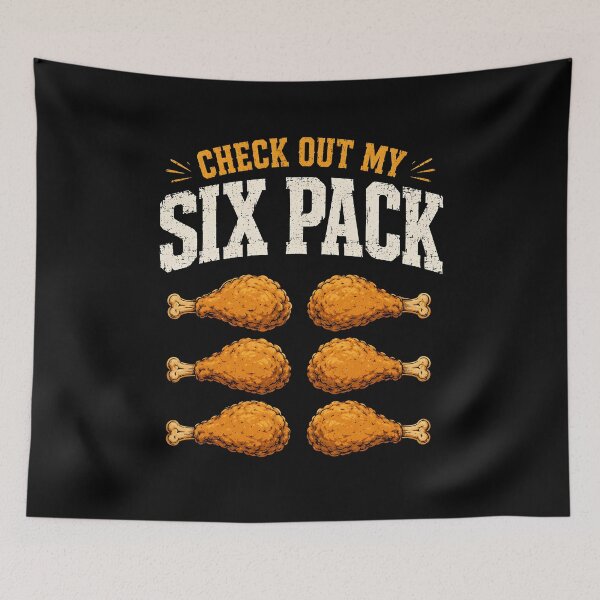 Item preview, Check Out My Six Pack Fried Chicken designed and sold by zoes-ink.