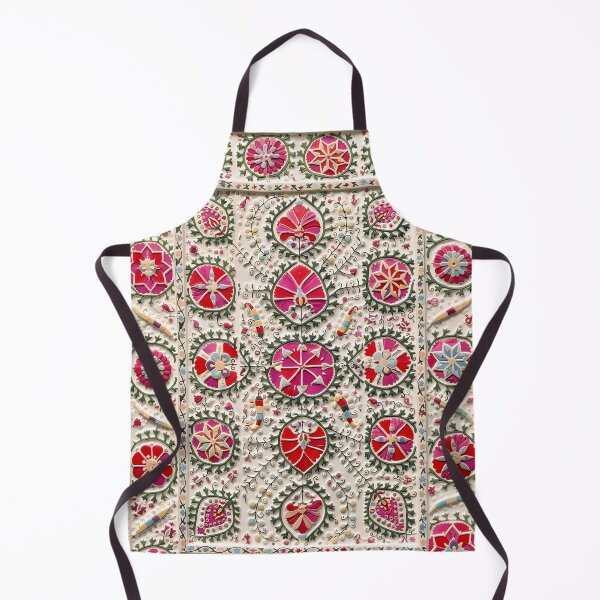 Item preview, Vintage Uzbekistan Suzani Floral Pattern designed and sold by Vicky Brago-Mitchell®.