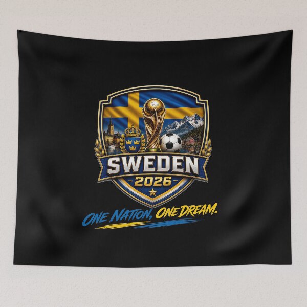 Item preview, Sweden 2026 Football Shield | Heja Sverige | Sweden Football Spirit | Swedish Soccer Supporter designed and sold by Huddy-clothes.