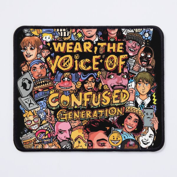 Item preview, Wear The Voice Of Confused Generation Chaotic Pop Art Collage designed and sold by ConfuseLab Alt.