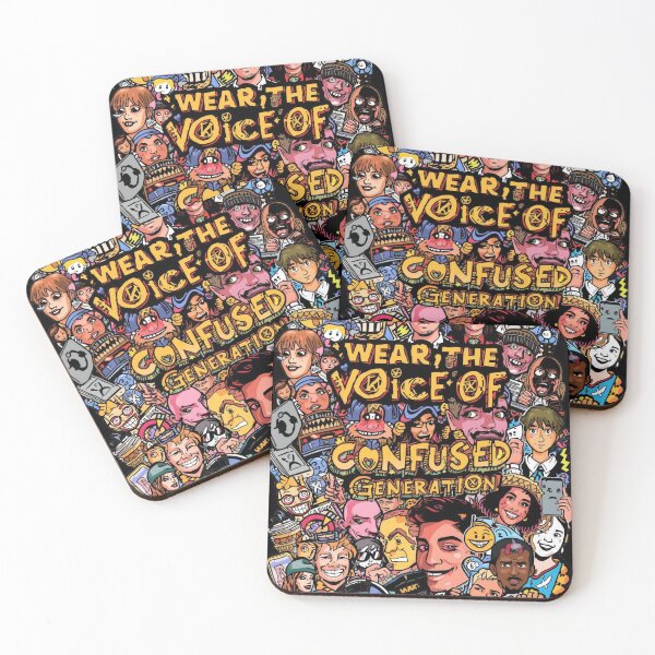 Item preview, Wear The Voice Of Confused Generation Chaotic Pop Art Collage designed and sold by ConfuseLab Shop.