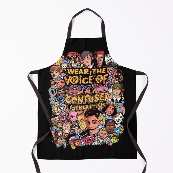 Item preview, Wear The Voice Of Confused Generation Chaotic Pop Art Collage designed and sold by ConfuseLab Shop.