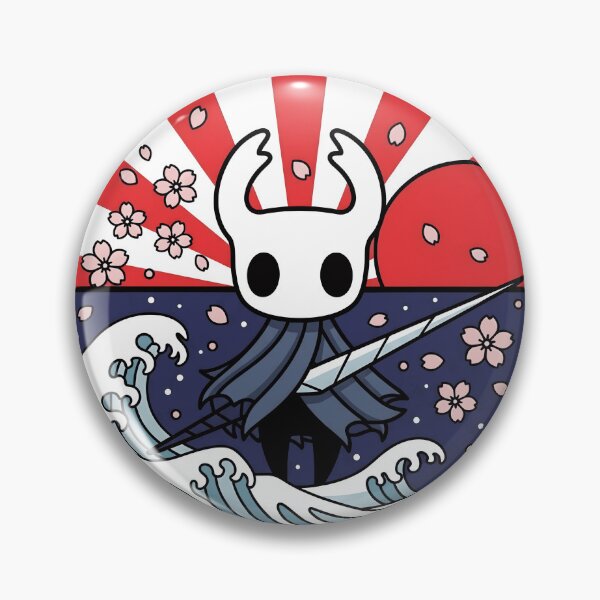 Item preview, Hollow Knight Japanese Crest - Rising Sun Cherry Blossom Art designed and sold by HollyAllenzo.