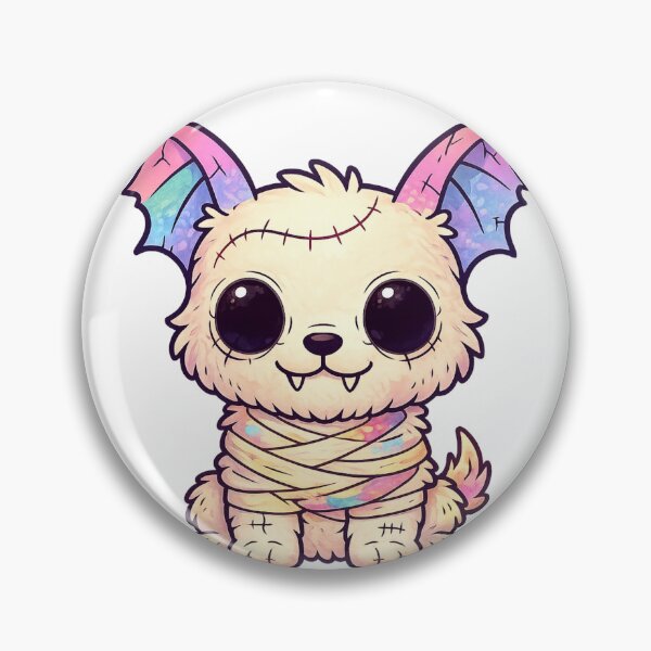 Item preview, Pastel Goth Sticker – Spooky Cute Mummy Dog designed and sold by SoftSproutstu.