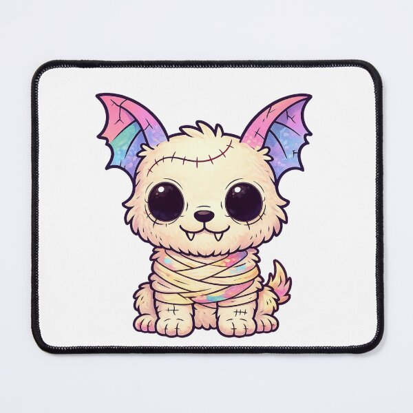 Item preview, Pastel Goth Sticker – Spooky Cute Mummy Dog designed and sold by SoftSproutstu.