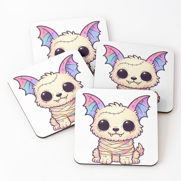 Item preview, Pastel Goth Sticker – Spooky Cute Mummy Dog designed and sold by SoftSproutstu.