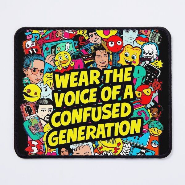 Item preview, Wear The Voice Of Confused Generation Chaotic Pop Art Collage designed and sold by ConfuseLab Alt.