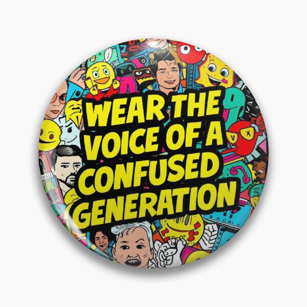 Item preview, Wear The Voice Of Confused Generation Chaotic Pop Art Collage designed and sold by ConfuseLab Shop.
