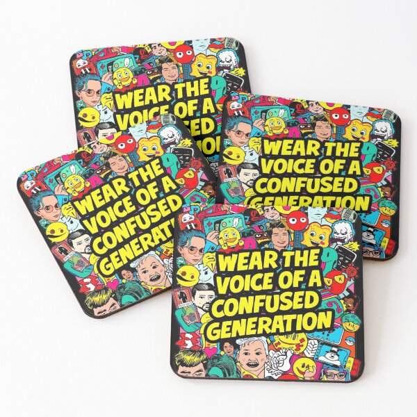 Item preview, Wear The Voice Of Confused Generation Chaotic Pop Art Collage designed and sold by ConfuseLab Shop.