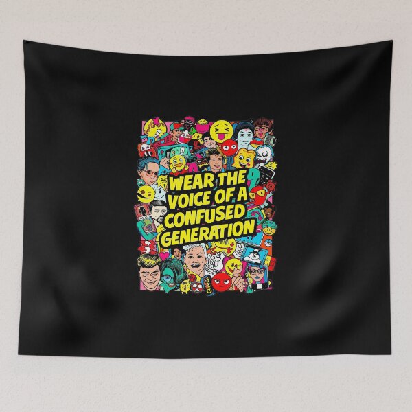 Item preview, Wear The Voice Of Confused Generation Chaotic Pop Art Collage designed and sold by ConfuseLab Alt.