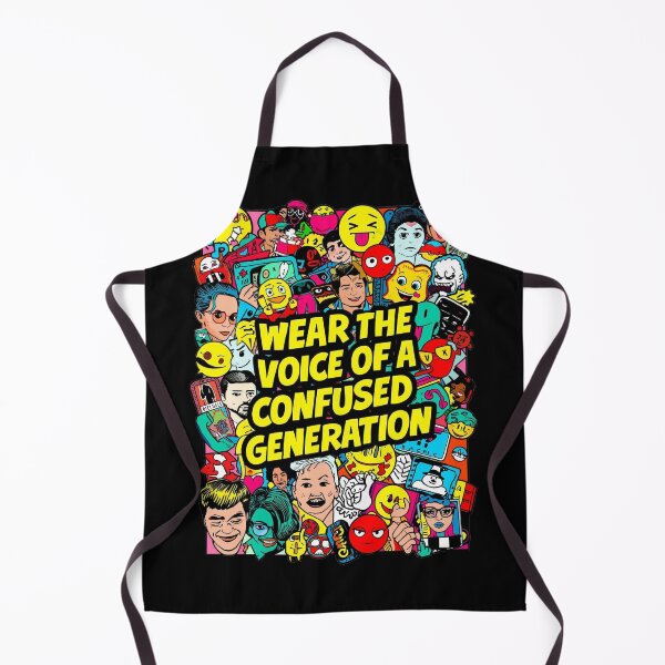Item preview, Wear The Voice Of Confused Generation Chaotic Pop Art Collage designed and sold by ConfuseLab Shop.