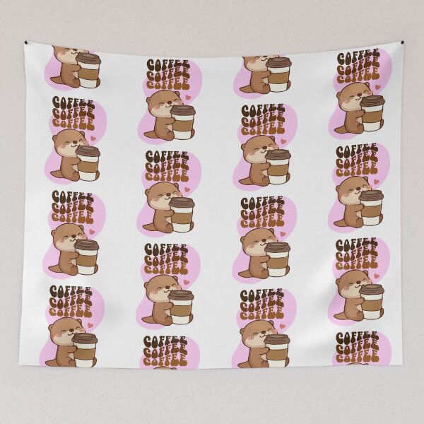 Item preview, Coffee, coffee, coffee - cute otter designed and sold by priyankajustine.