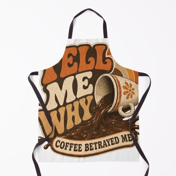 Item preview, Tell Me Why Coffee Betrayed Me – Retro Funny Coffee Lover Design designed and sold by Cyryl11.