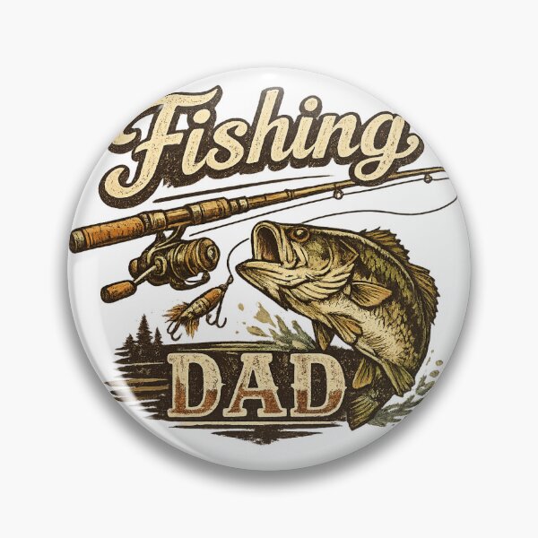 Item preview, Fishing Dad Vintage Angler Design designed and sold by SugarSketch by VanshShristi.