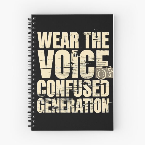 Item preview, Wear The Voice Of Confused Generation Grunge Typography Statement designed and sold by ConfuseLab Alt.